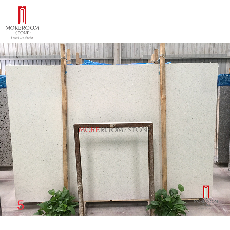 600X600 Cut to Size Black Terrazzo with White Crushed Stone