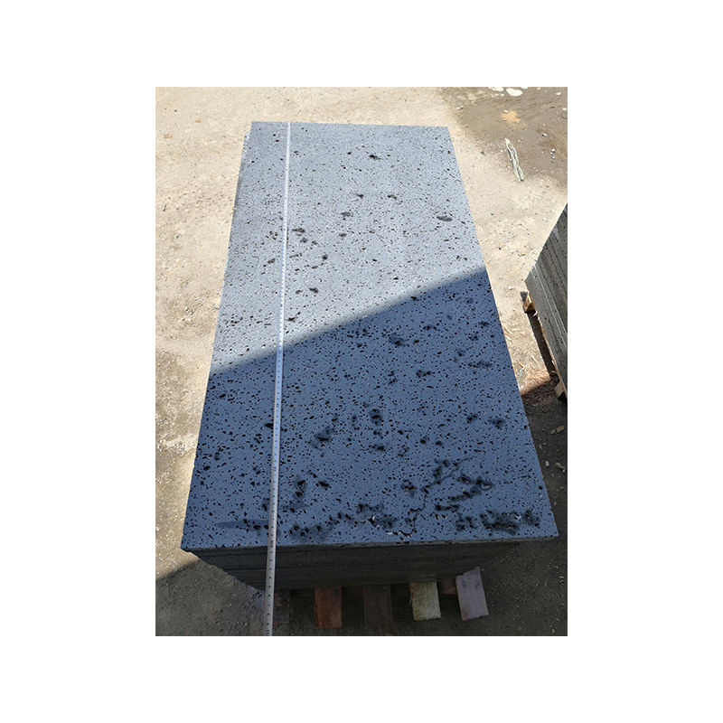 Basalt Black Natural Stones Lava Rock Stone Basalt Tile, Basaltina Stone Floor Interior