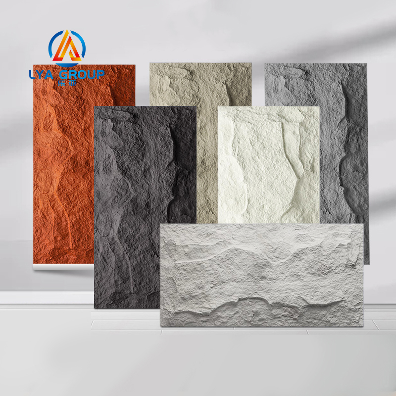 Mountain Rock Pattern PU Faux Stone Foam Brick Wall for Villa Hotel Decorative Stone