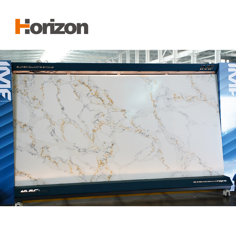 Cut-to-Size Kitchen Artificial Quartz Marble Granite Stone Carrara White Calacatta