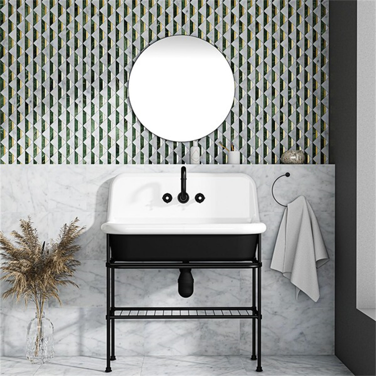 Modern Design Green Marble Mosaic Marble Tile for Bathroom Wall Tile