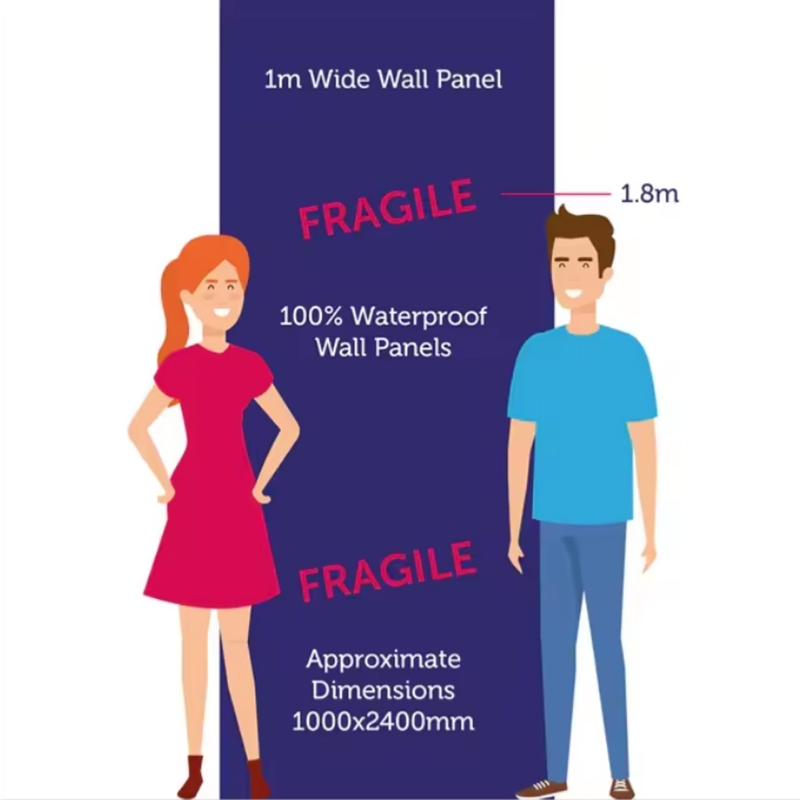 PVC Wall Panel Shower Panel for Bathroom Decoration Sandstone Matt