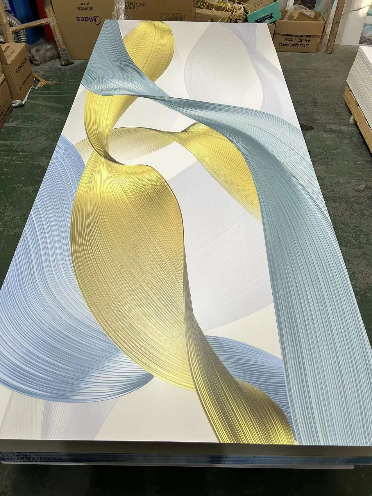 3D Marble Design PVC Plastic Materials UV Marble Slate Carbon Rock Wall Panel / Board / Sheet