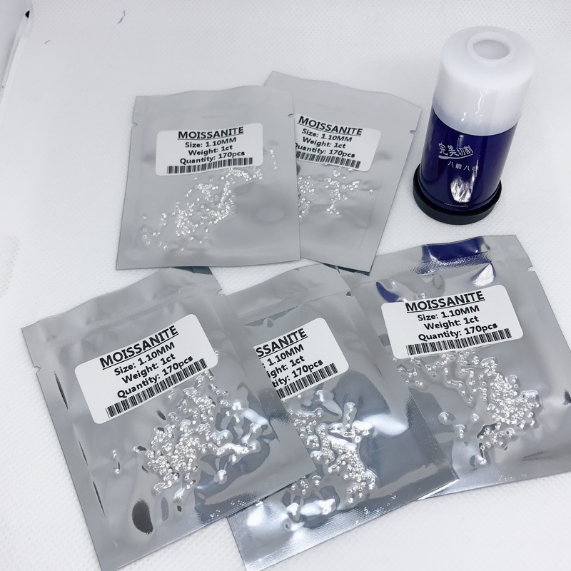 Wholesale Price 0.8-3.0mm Round Brilliant Cut Vvs1 White D Color Synthetic Loose Small Size Moissanite Diamond Stones