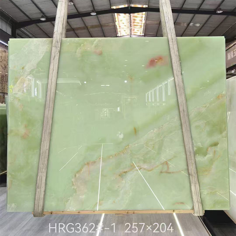 Transparent Backlit Green Onyx Panel Onyx Marble Stone Wall &amp; Flooring Tiles