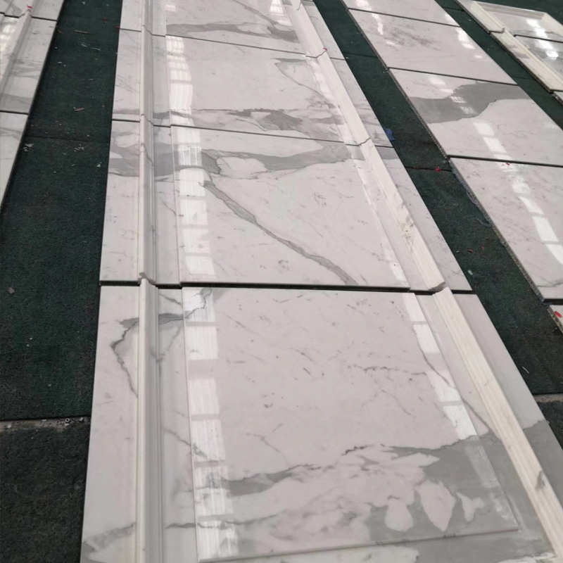 Polished Italian Calacatta White Marble for Flooring, Wall Tiles