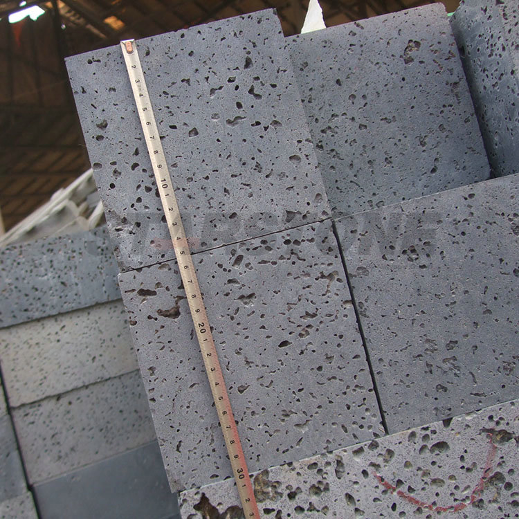 Natural Stone Granite Paver Black Basalt Cobblestone