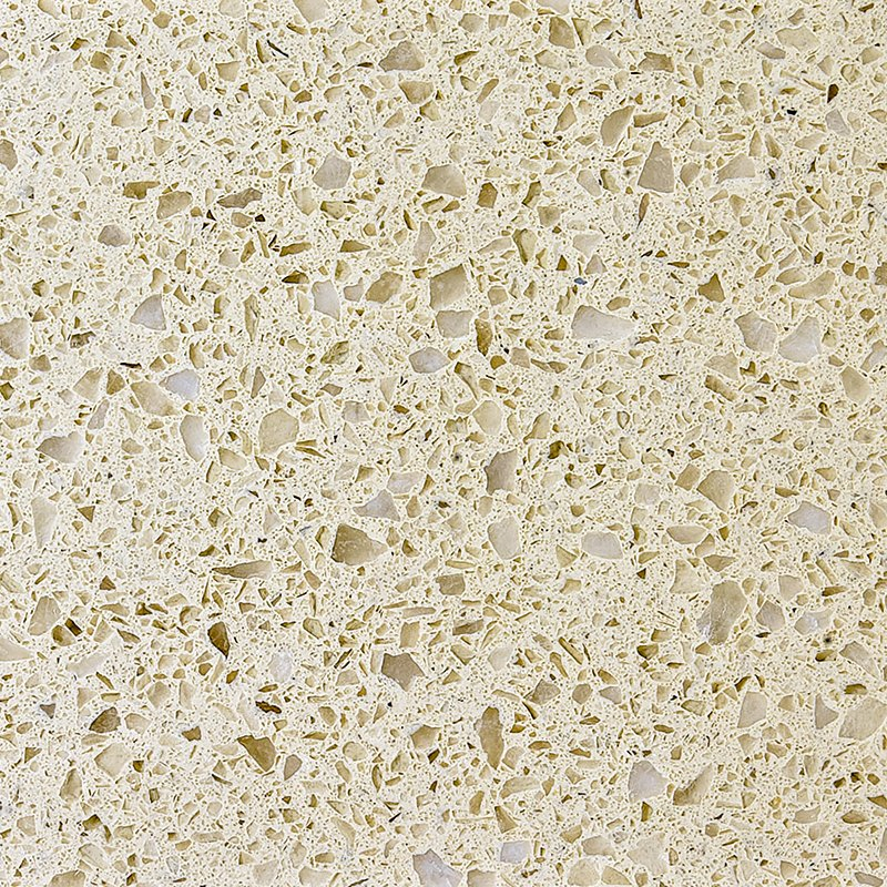Ice White Granules Engineered Quartz Stone for Kitchen Tops