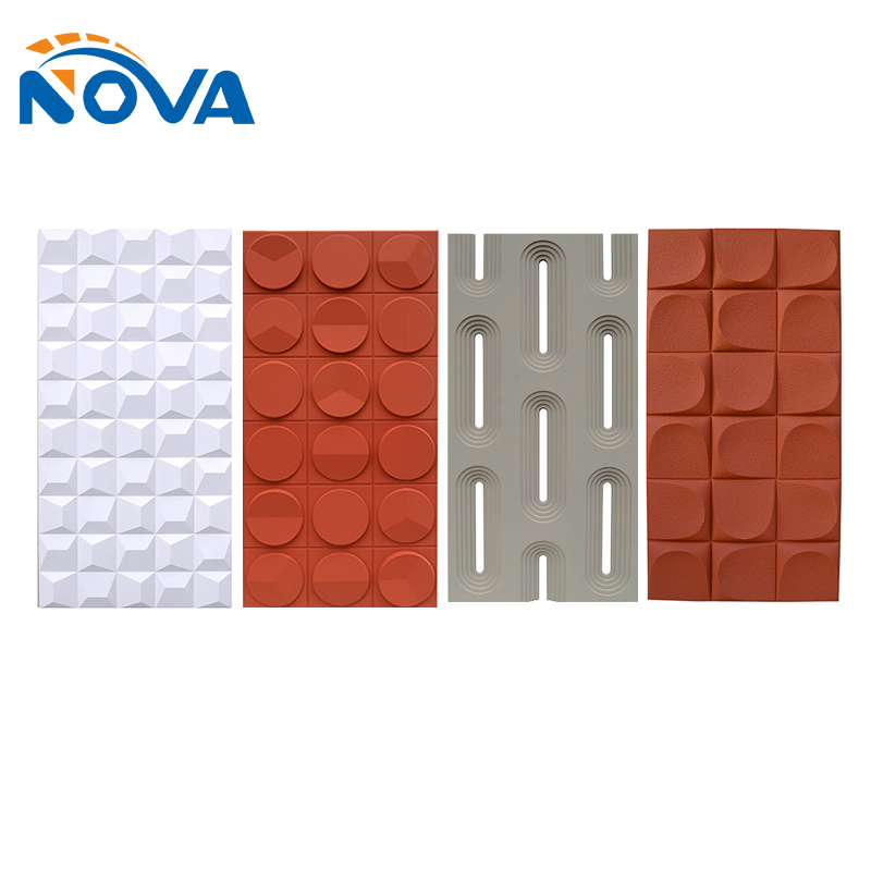 Interior Decorative 3D Polyurethane Wall Panel PU Wall Board Block Component
