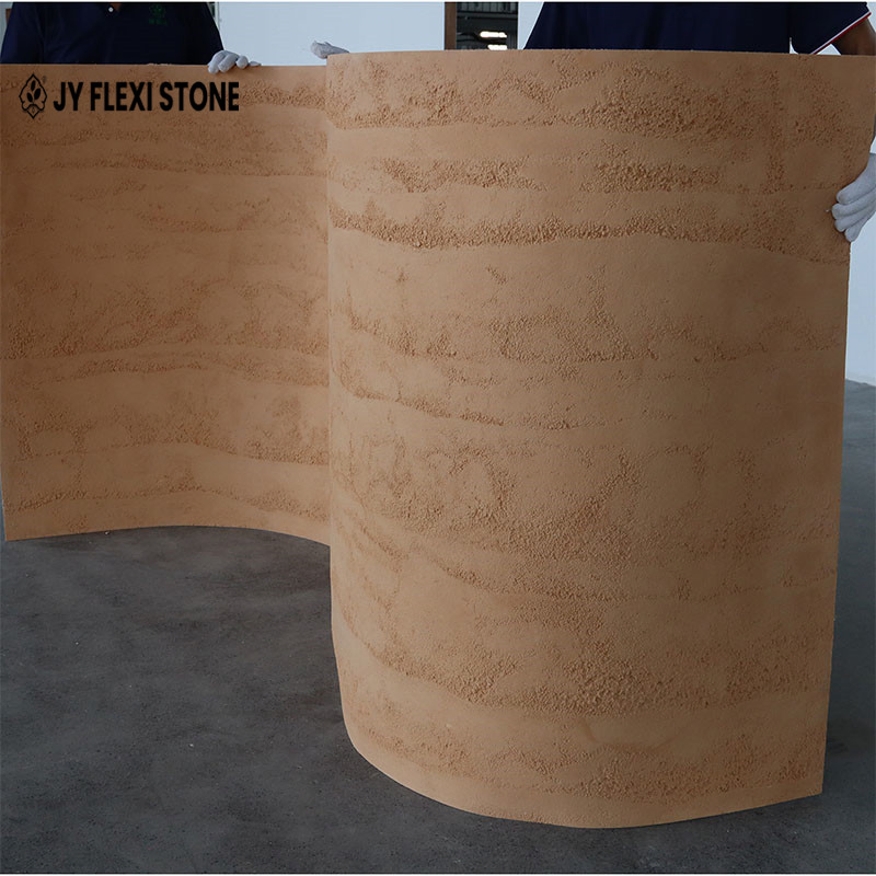 Wholesale Block-Shaped Layering Touch Is Cold Hard and Roughrough Flexistone Rammed Earth