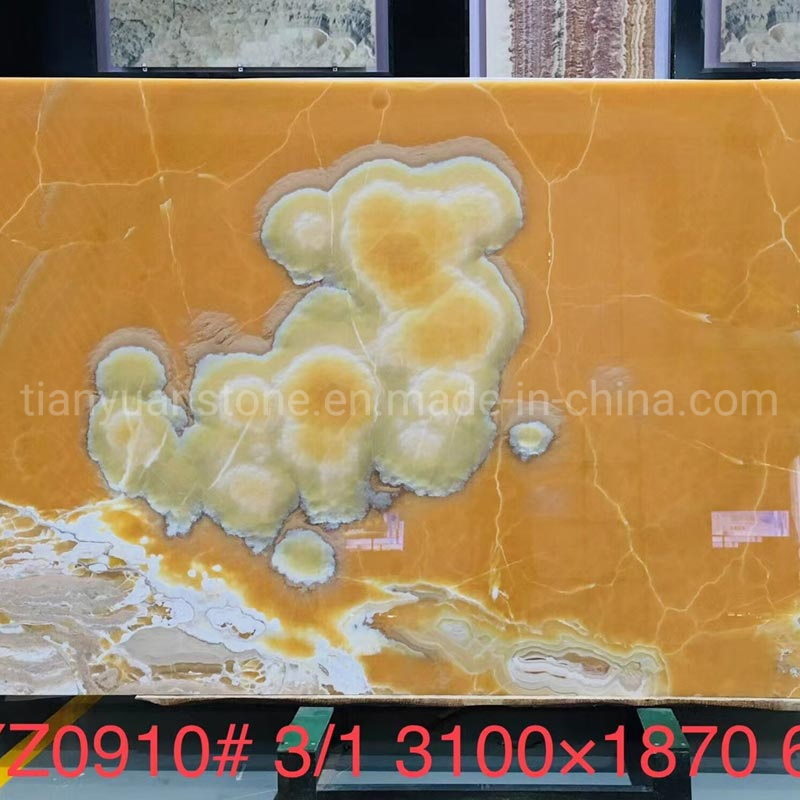 Home Floor and Wall Design Yellow Rosin Jade Onyx Stone