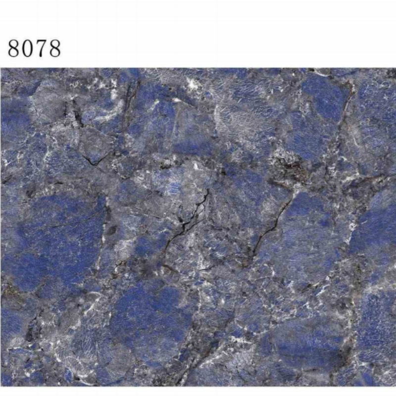 3D Marble Design PVC Plastic Materials UV Marble Slate Carbon Board / Sheet