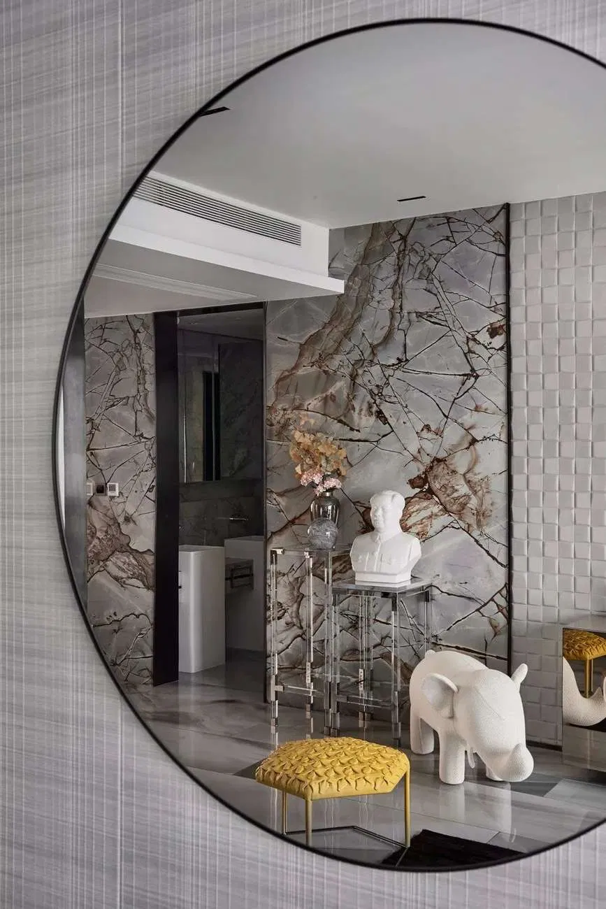 Luxury Granite Stone Bookmatch Blue Roman Impression Quartzite Slab