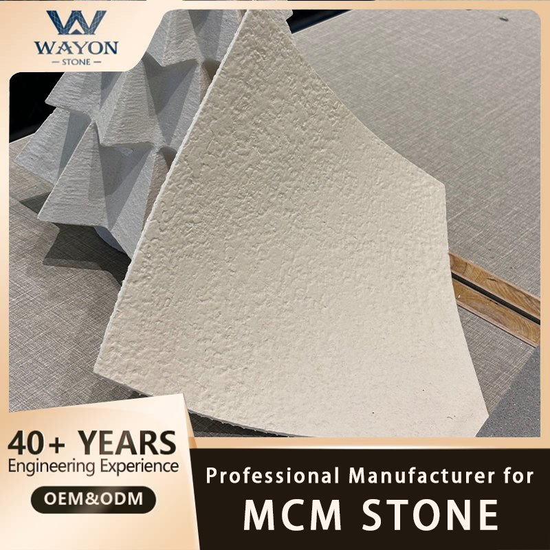 Wayon Building Materials Soft Ceramic Tile Artificial Art Mcm Flexible Clay Striped Stone Decorative Tiles Mcm Soft Stone