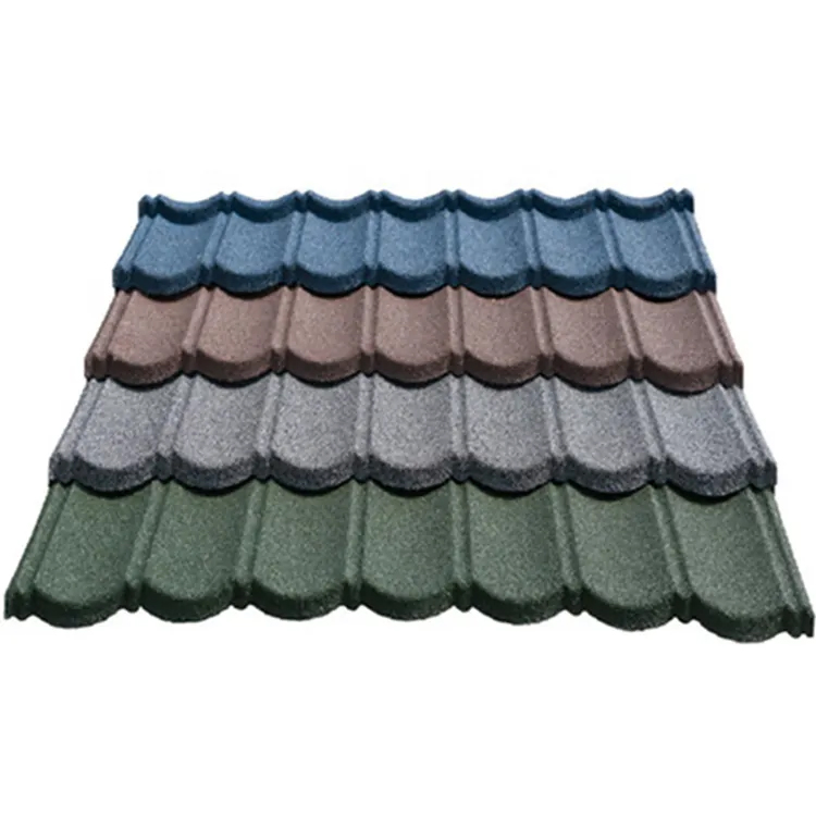 Building Materials Heat Resistant Metal Slate Stone Coated Roof Sheets