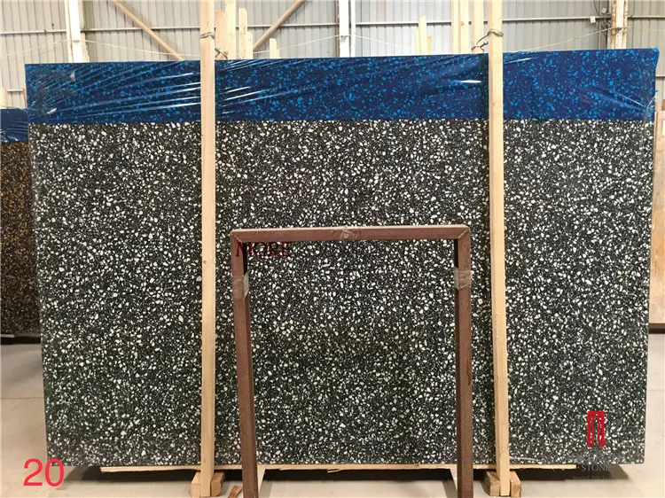 Black Terrazzo Detail