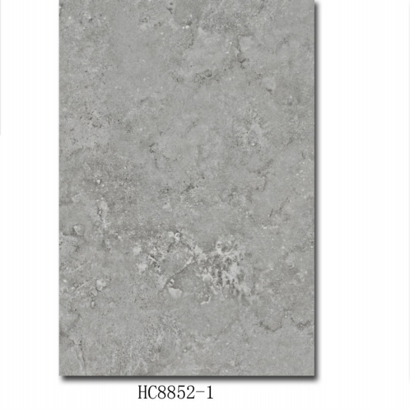 PVC Marble Sheet Wood Veneer Charcoal Panel High Glossy UV Coating 3D Printed Carbon Slate Fireproof Rock Board WPC Wall Decorative Panel