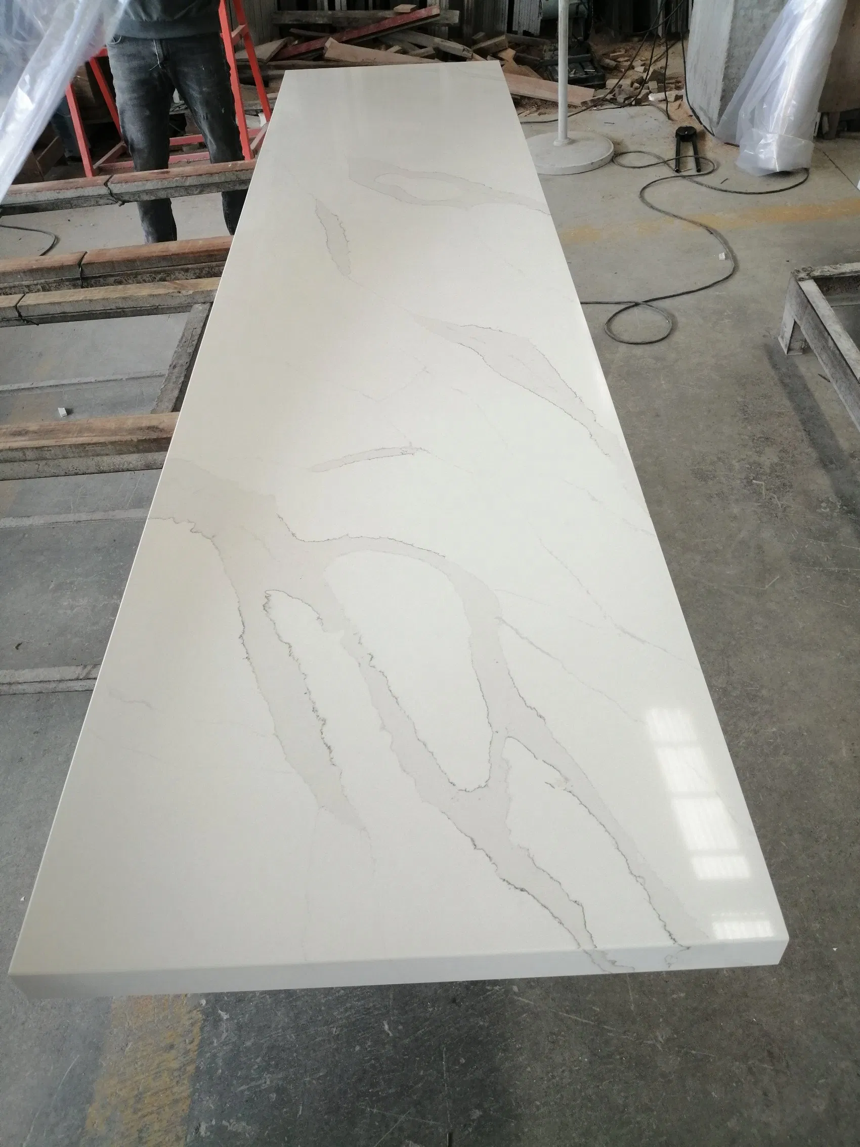 Zero Silica Quartz Engineered Stone for Safe, High-Quality Kitchen Benchtops &amp; Interior Designs Solid Surface Countertops &amp; Vanity Top