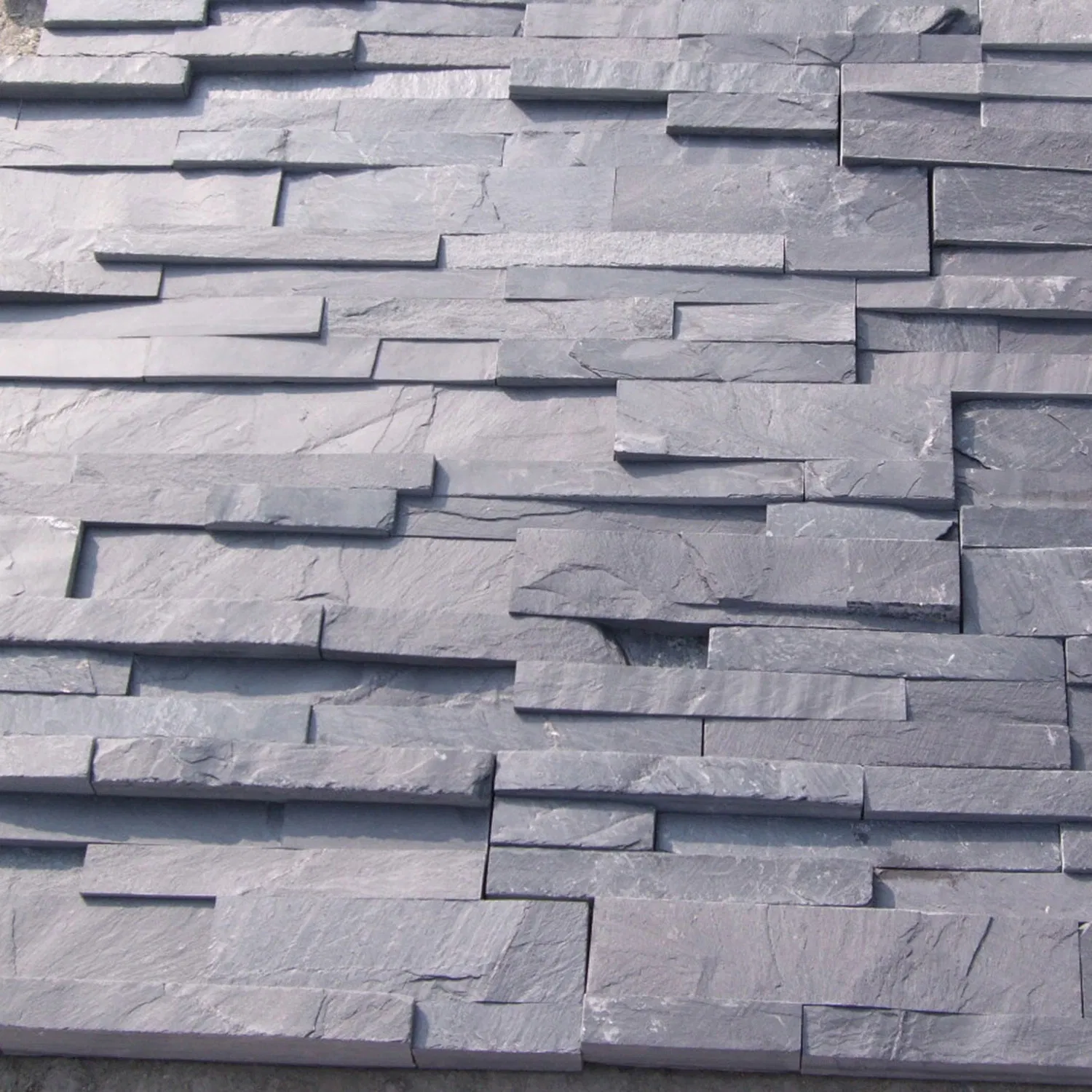Natural Black Slate Wall Cladding Stone Veneer Decorative Culture Stone for Sale