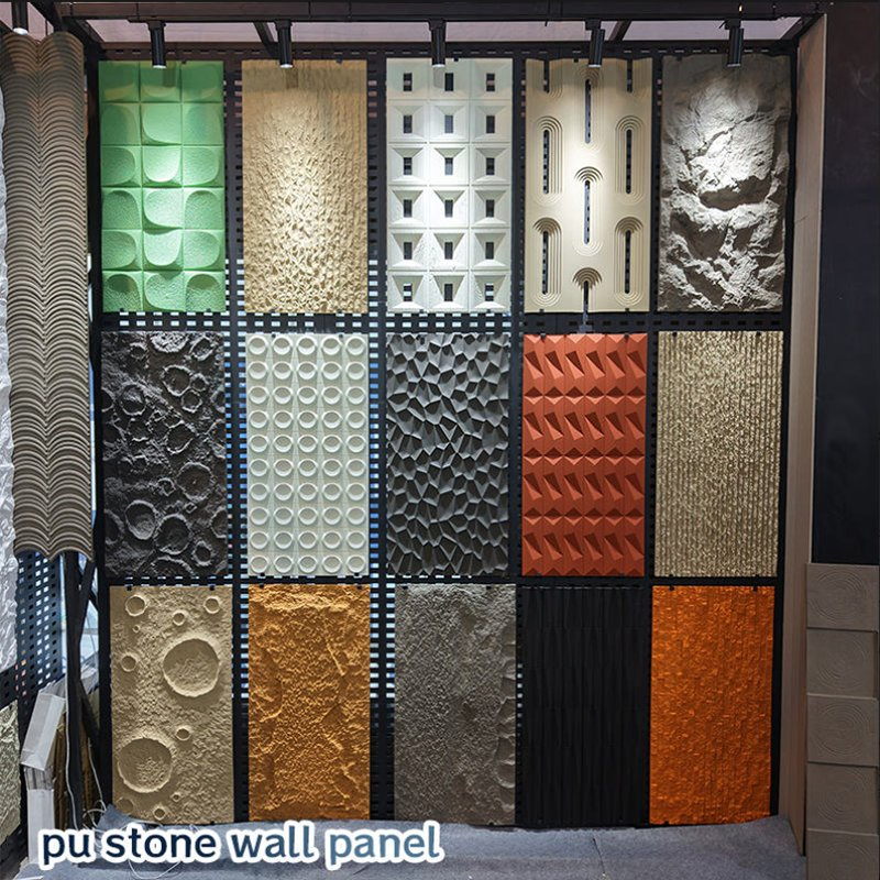 Environmentally Friendly Outdoor Decorative Wall Panel PU Stone