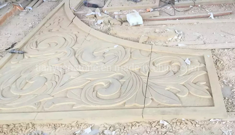 Sculpture Carving Relievo Decoration Sandstone Wall Panel