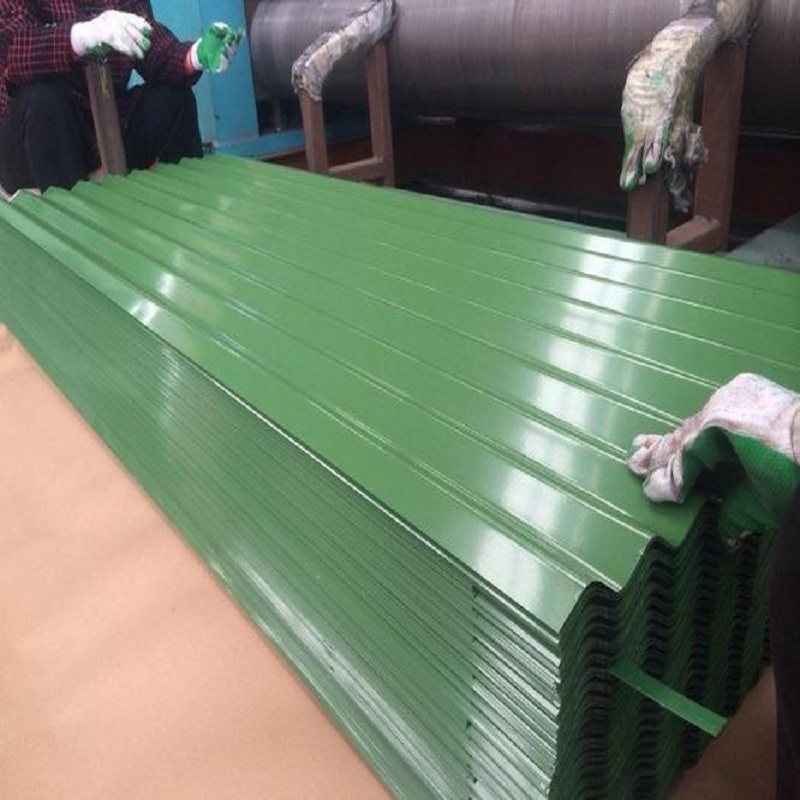 High Quality Corrugated Sheet Metal Cream Green Slate Metal Roof Steel Roof Sheets
