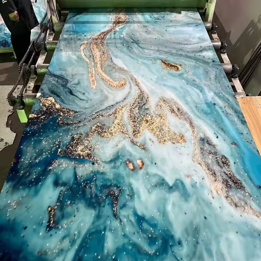 Construction Decoration Wood Carbon Slate Marble Board Wall Panel PVC/UV Paneling Sheet