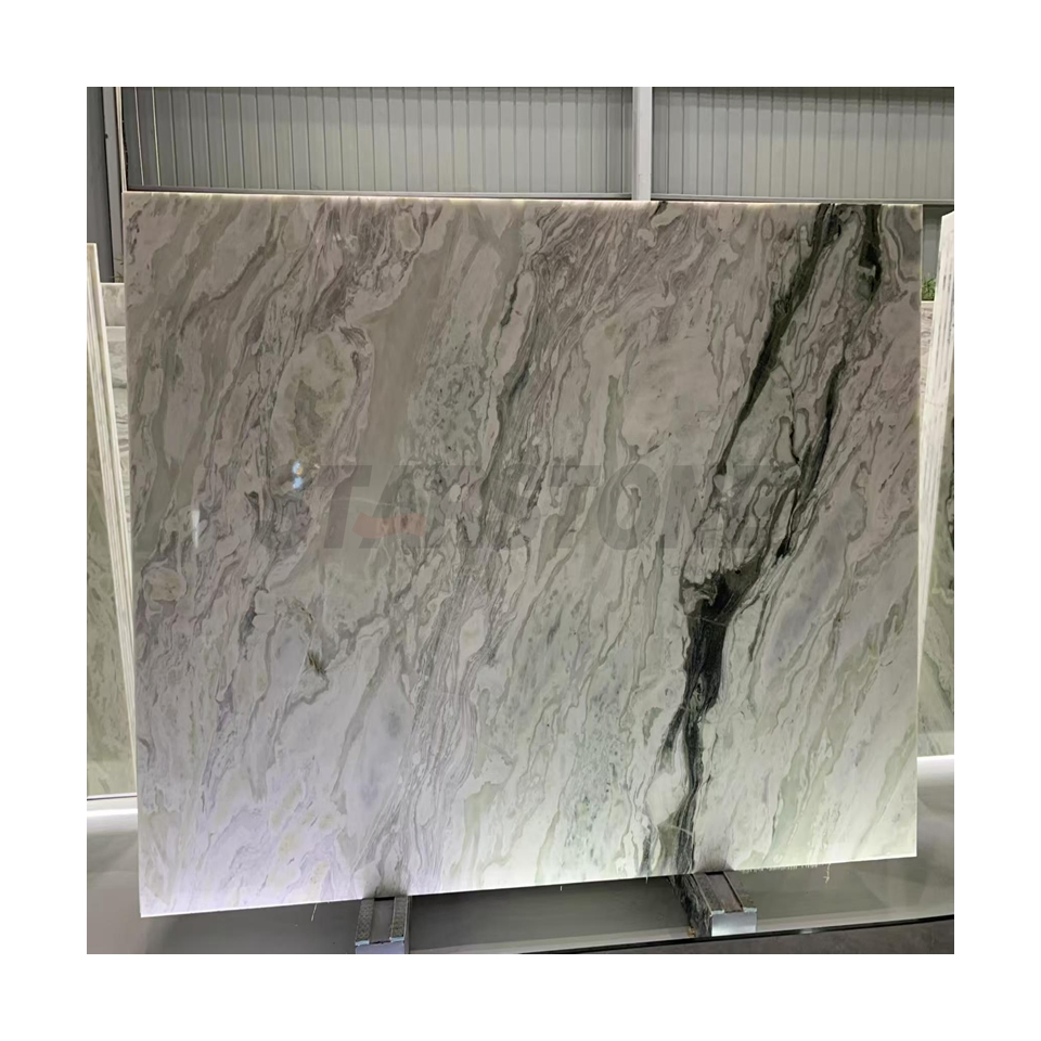Modern Simple Slab Marble Wall Tile Kitchen Countertop Natural White Marble Floor Wall Tile