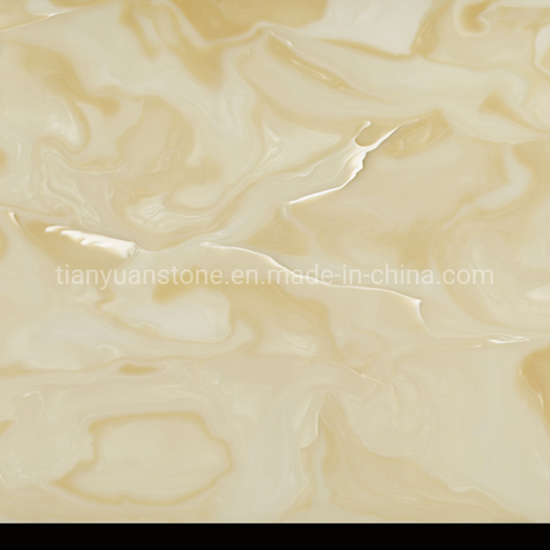 Bathroom Slab Wall Decorative Stone Artificial Translucent White Onyx