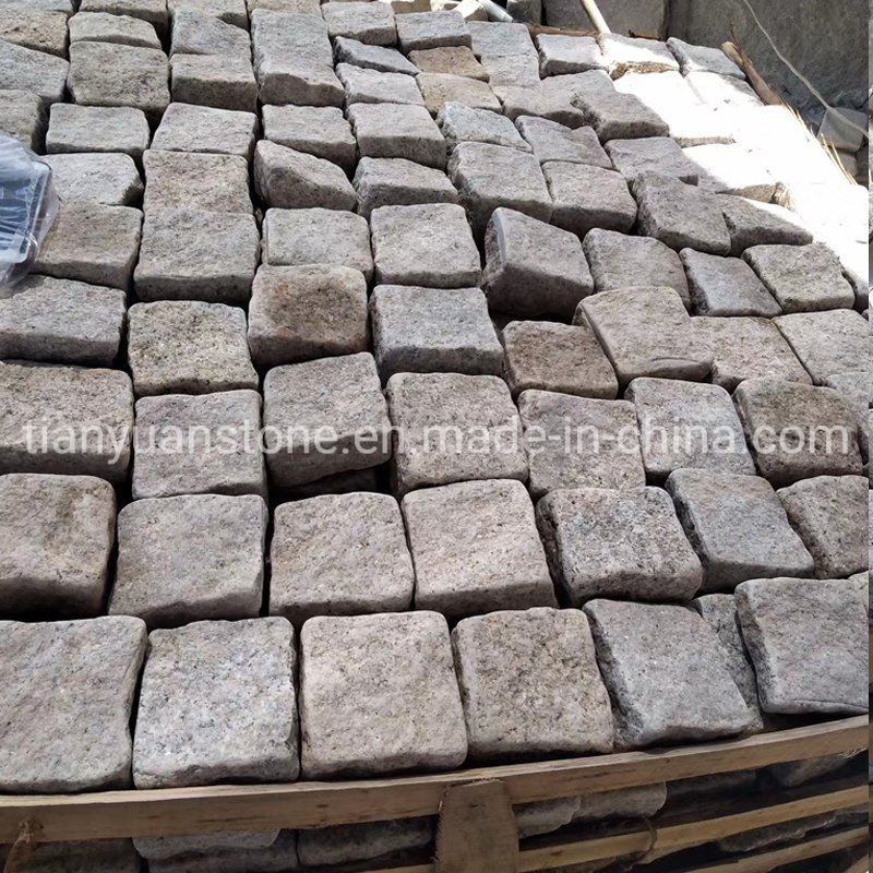 G682 Sunset Gold Granite Cobblestone/Paving Stone/ Concrete Pavers for Driveway/Patio/Garden/Pathway