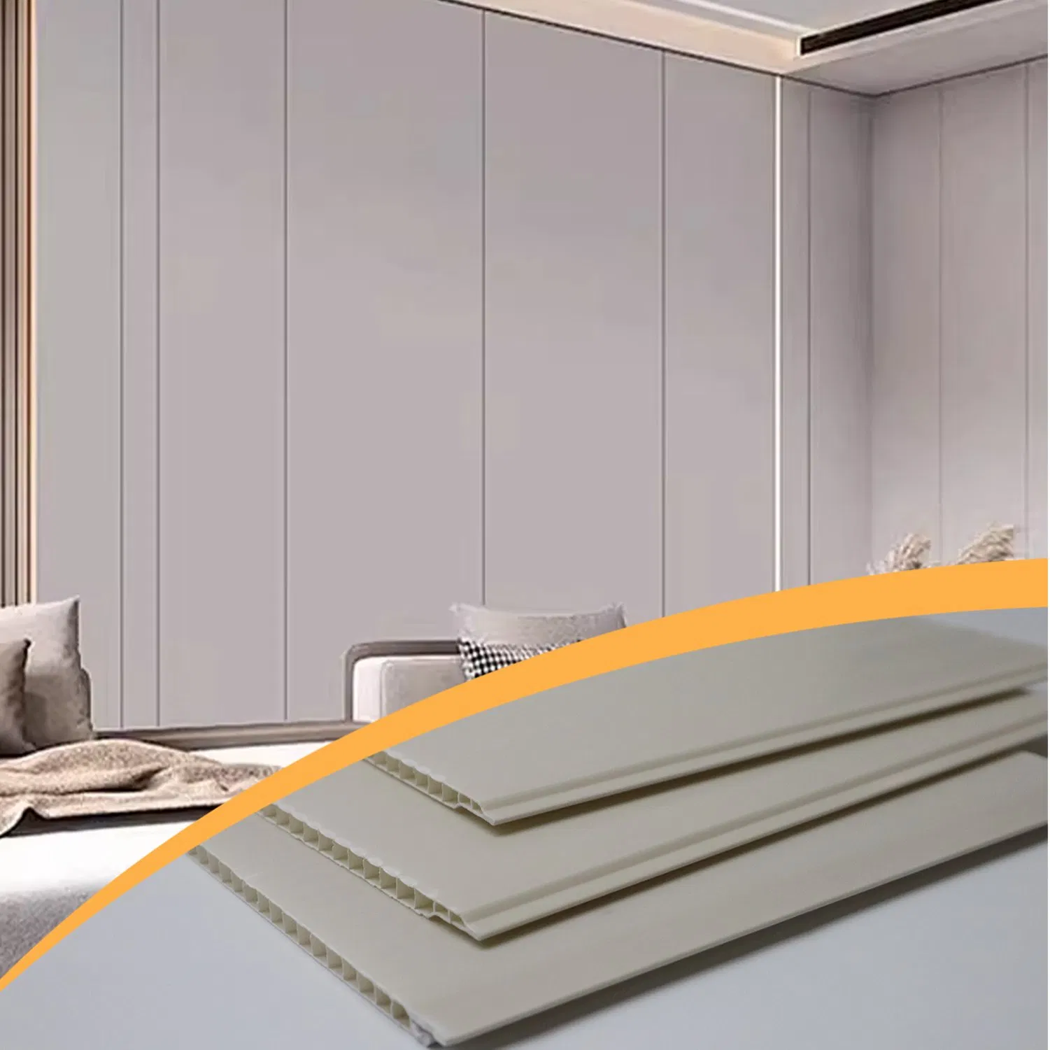 PVC Stone Sandstone Effect Wall Panels for Museum Exhibition Design Authentic Texture