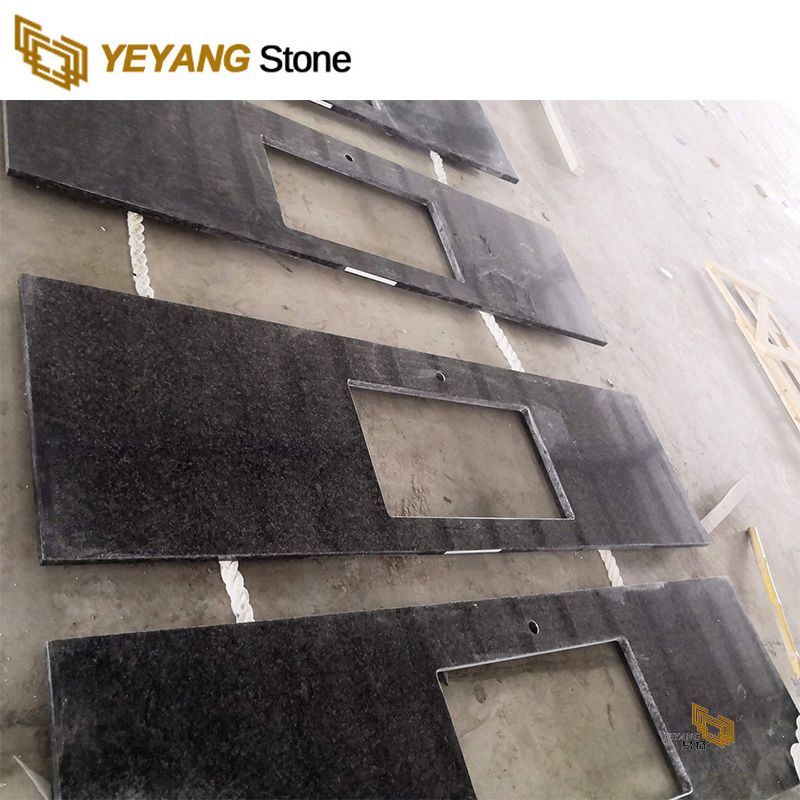 Polished/Honed/Leathered Black Galaxy Granite for Kitchen/Bathroom/Vanitytop/Countertop Granite Stone/Slab/Tile SGS Certified Factory/Supplier