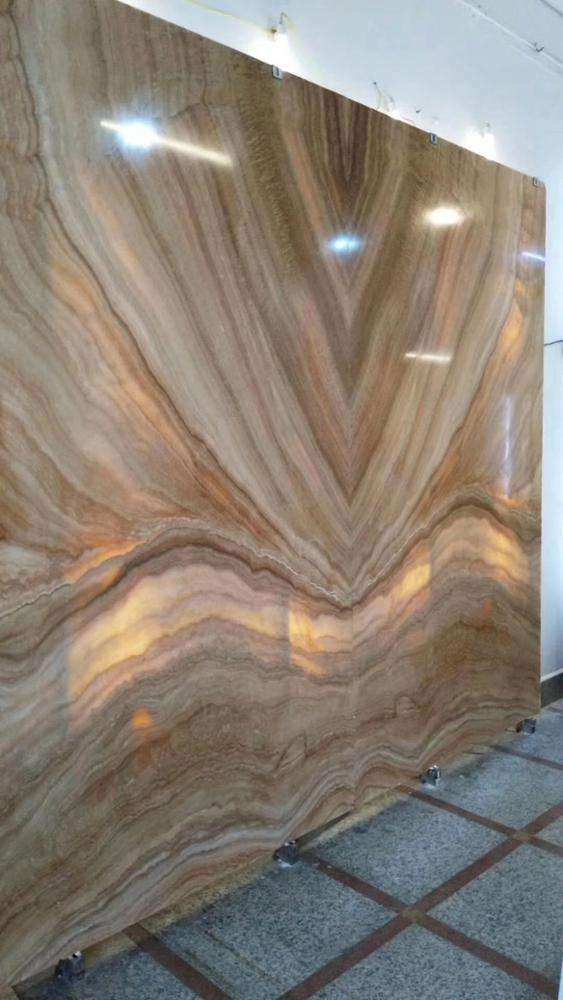 Factory Yellow Onyx Marble Jade Stone for Wall Cladding Tiles Decoration Panel Stone