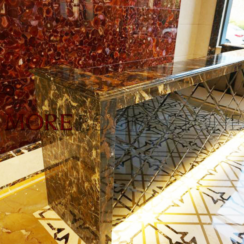 Semi Precious Stone Large Format Translucent Red Agate Onyx Stone Slab