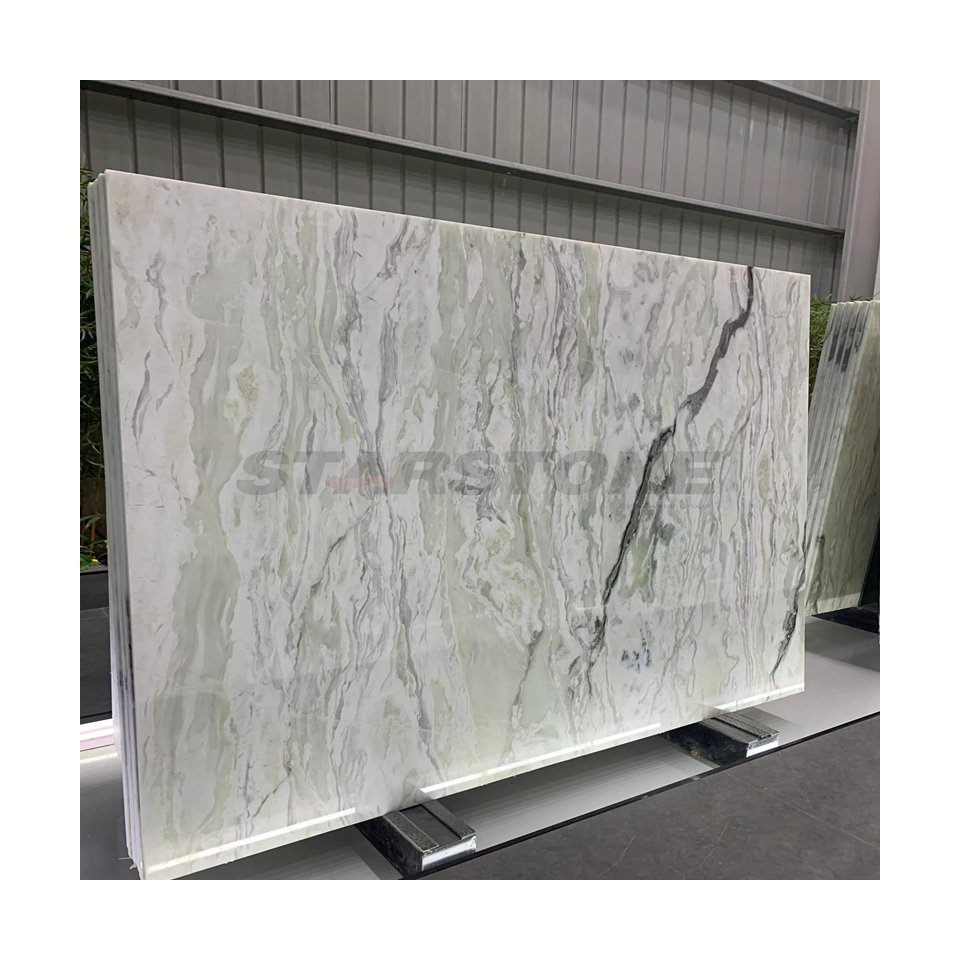 Modern Simple Slab Marble Wall Tile Kitchen Countertop Natural White Marble Floor Wall Tile
