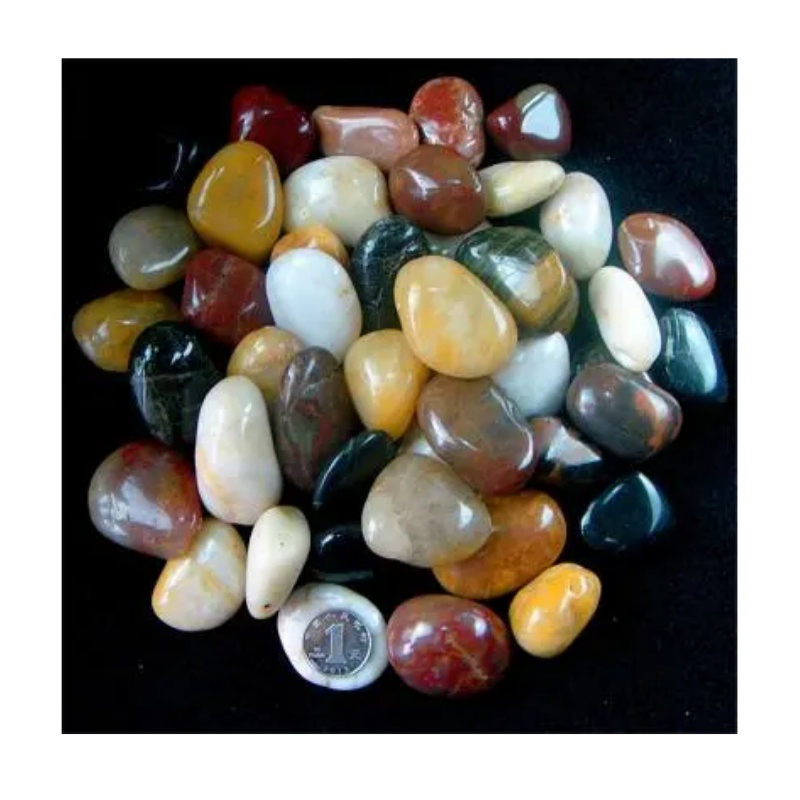 Factory Wholesale Mixed-Color High-Polished Pebble Stones, Cobblestones, Good Price Landscape Stone