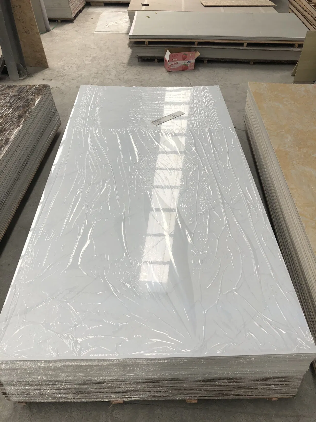 Alternative Laminas De PVC Tipo Marmol PVC Marmol Decorativo Carbon Slate Marble Wall Panel Board PVC UV Marble Sheet