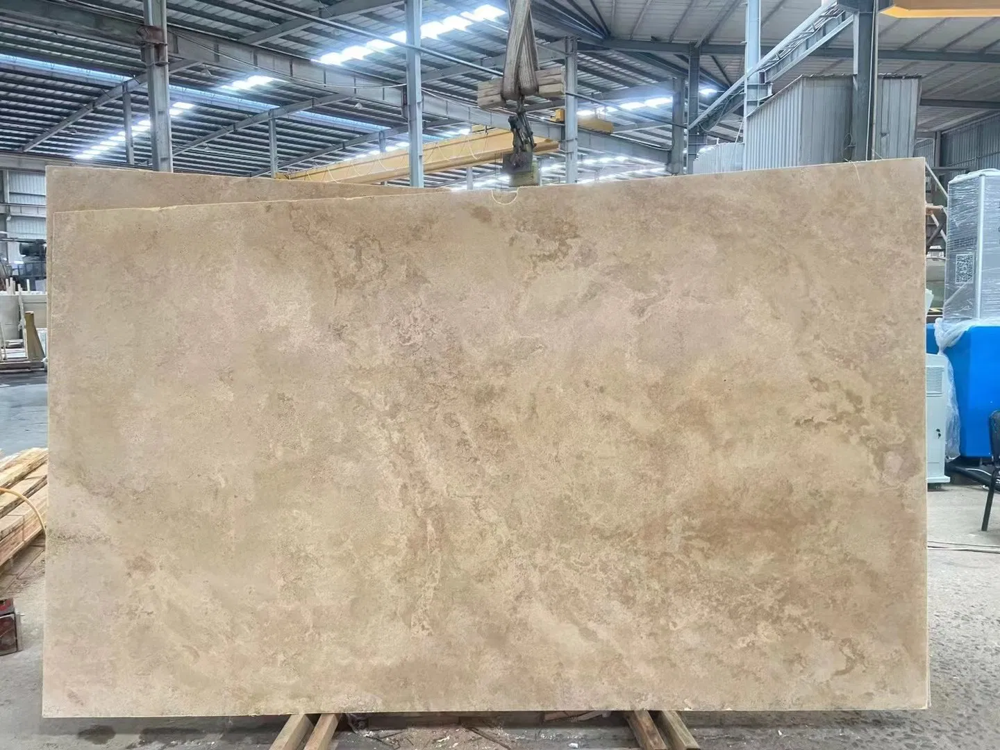 Beige White Travertine Natural Stone Tile Block