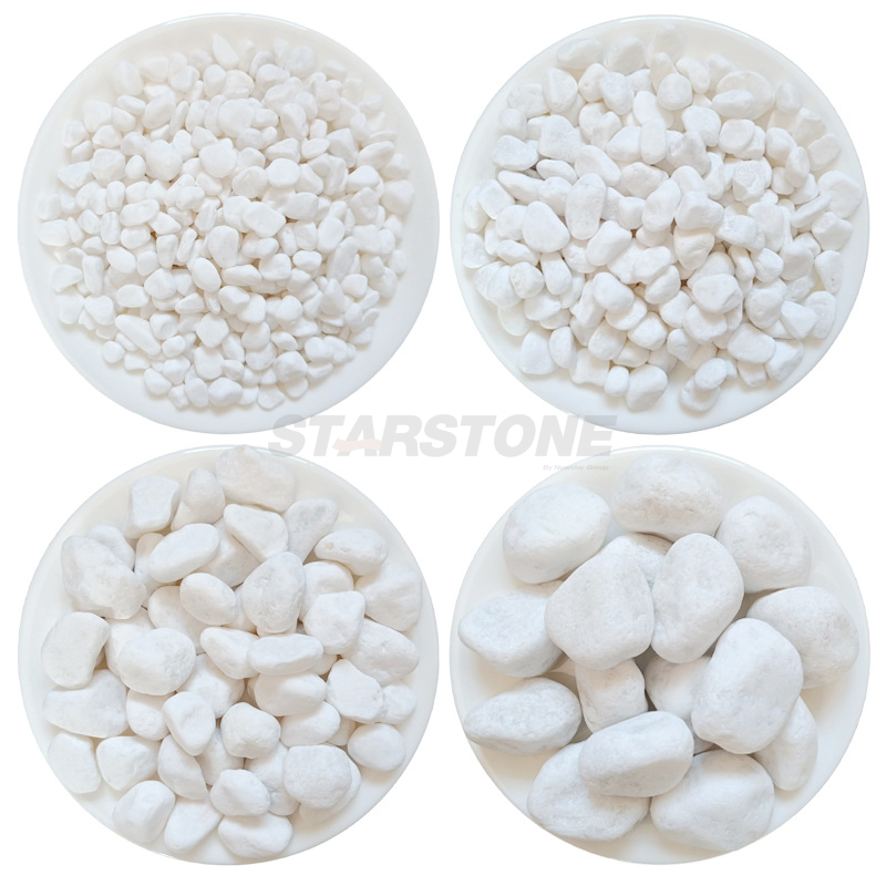 Starstone Decorative White Color Natural Polished Gravel Pebble Stone