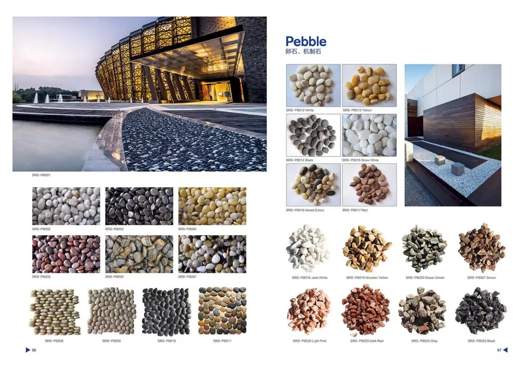 Large Pebble Stone Display