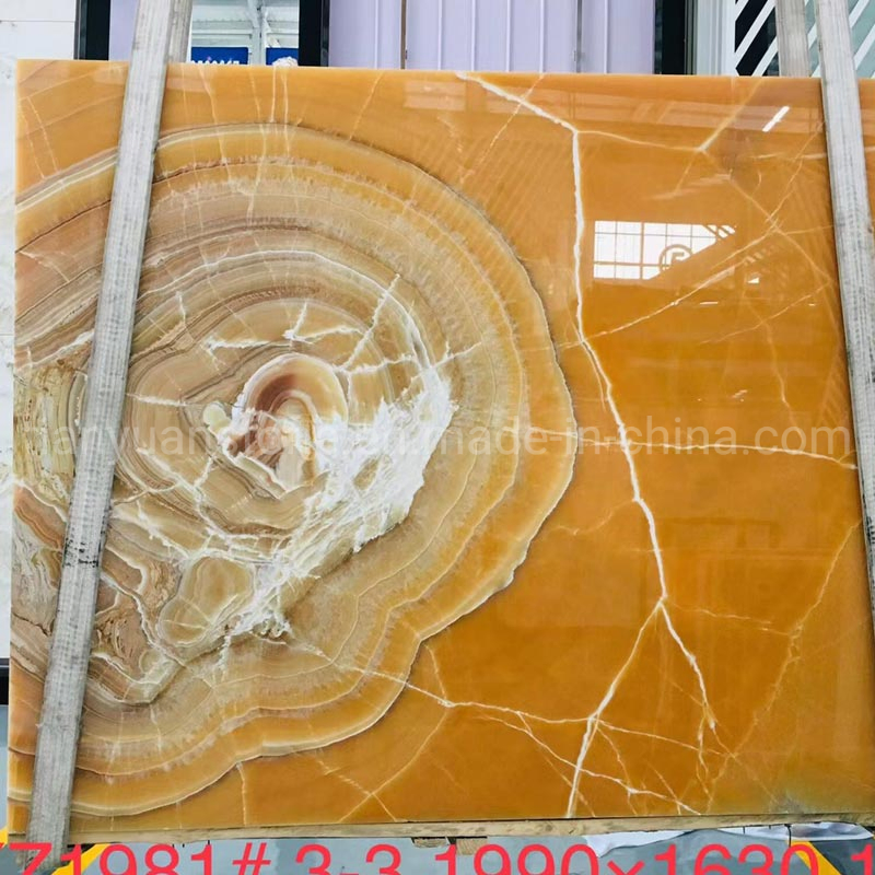 Home Floor and Wall Design Yellow Rosin Jade Onyx Stone