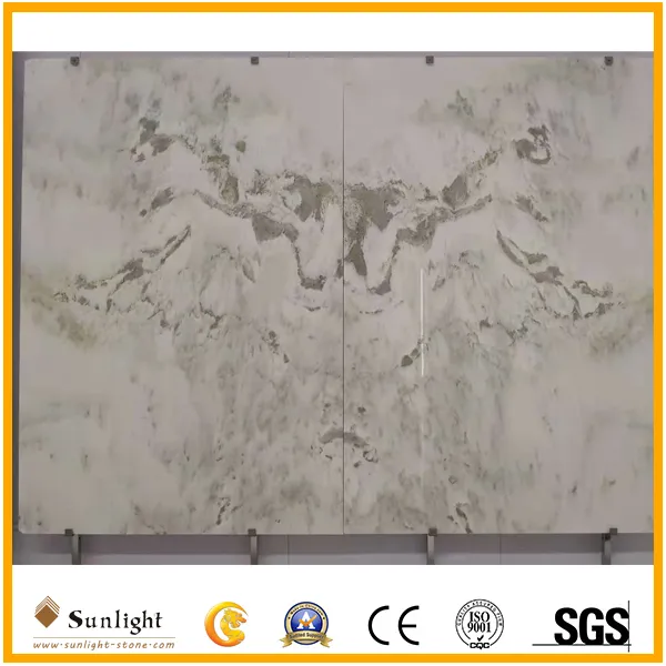 White Onyx Stone Background Wall