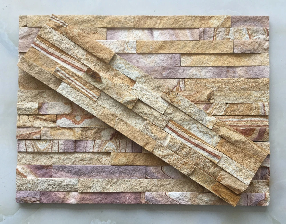 Colored Sandstone Exterior Wall Cladding Panel