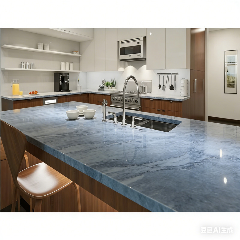 Kitchen Countertop, Food Safe Natural Looking Silica Free Quartz Slab, Practical Kitchen &amp; Dining Surface