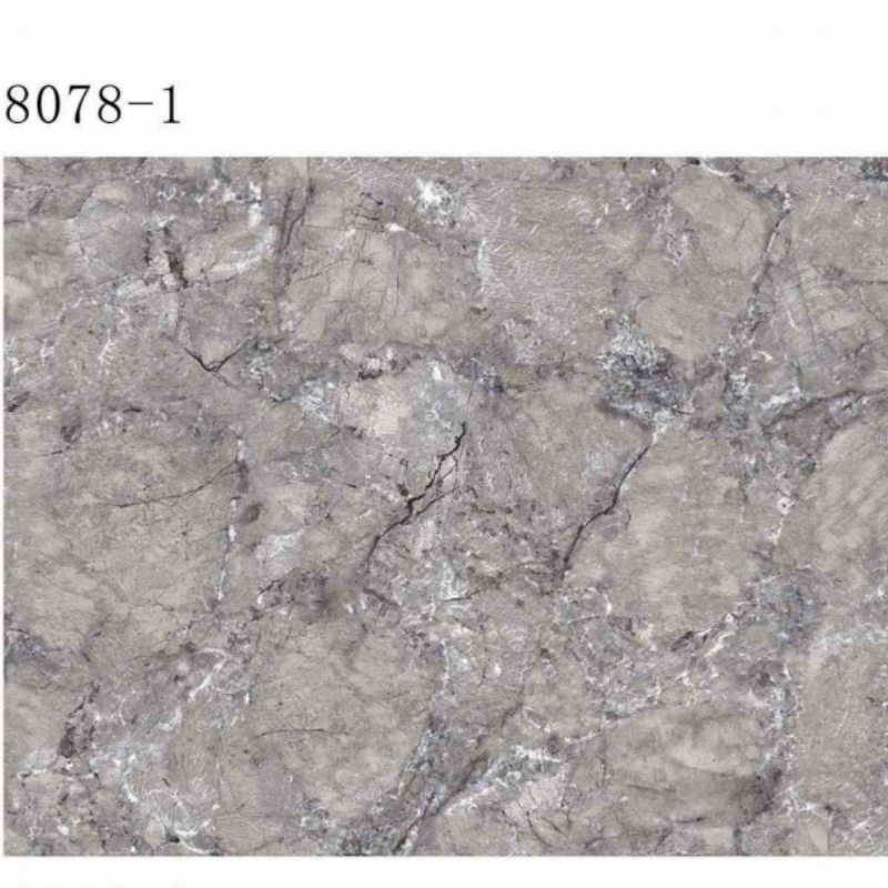 3D Marble Design PVC Plastic Materials UV Marble Slate Carbon Board / Sheet