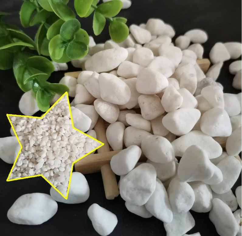 Factory Direct Sales at a Good Price: Snow-White Pebble Stones for Garden Paving and Landscape Stones