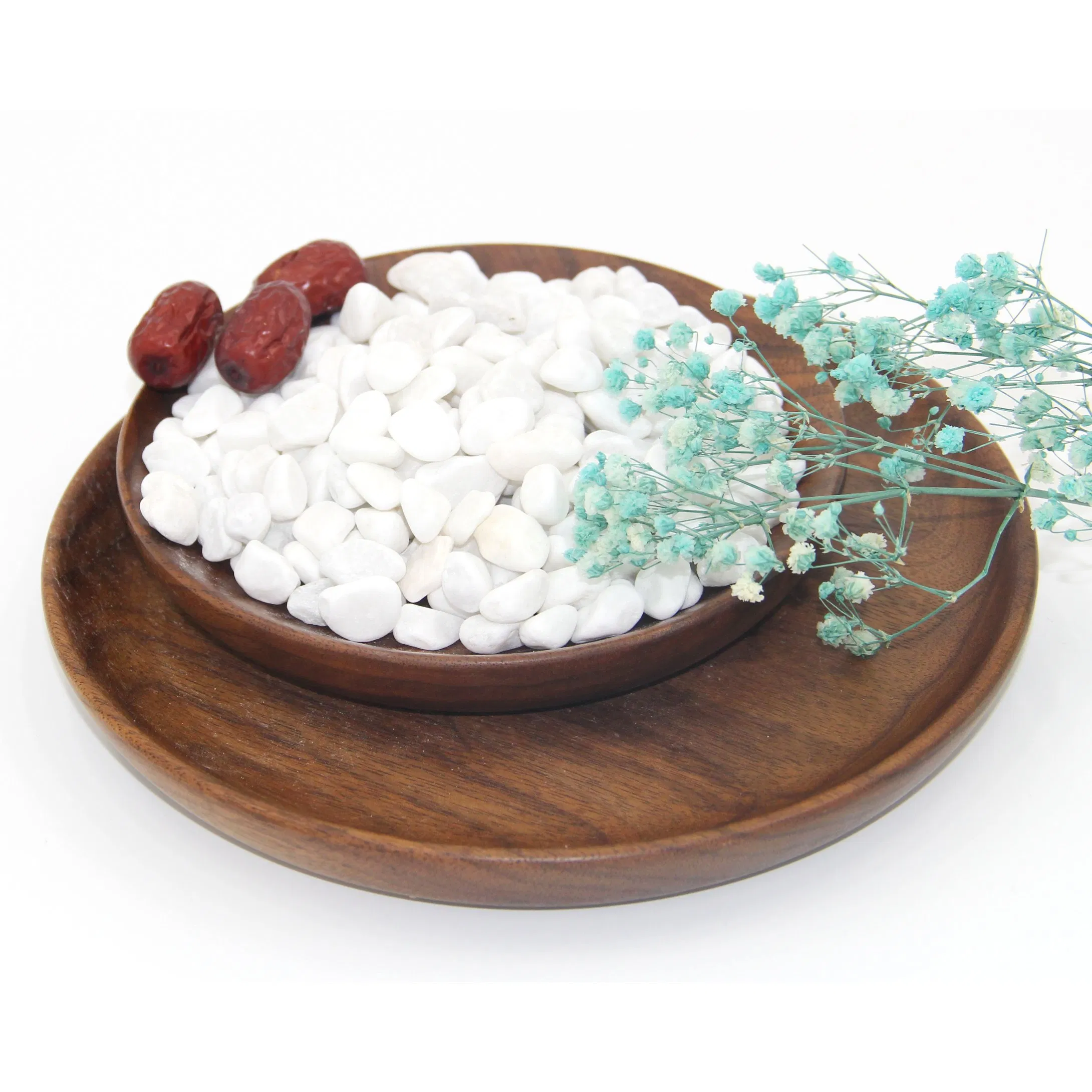 Factory Direct Sales at a Good Price: Snow-White Pebble Stones for Garden Paving and Landscape Stones