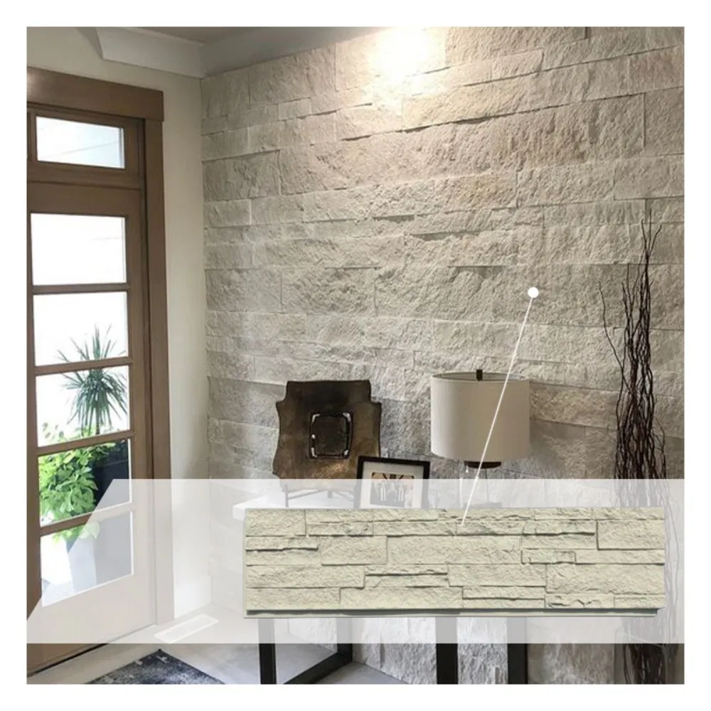 Faux PU Waterproof Cladding Stone Veneer with Beautiful Design PU Stone Wall Panel