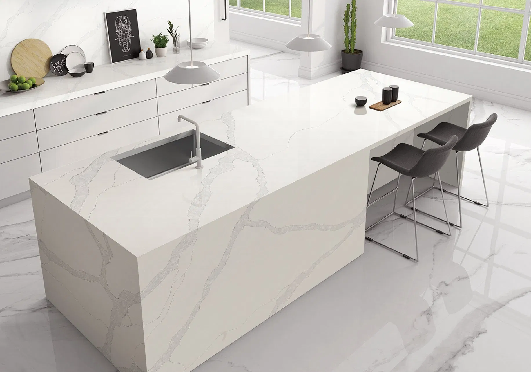 Chic Quartz Surface Designs for Elegant Home Renovations