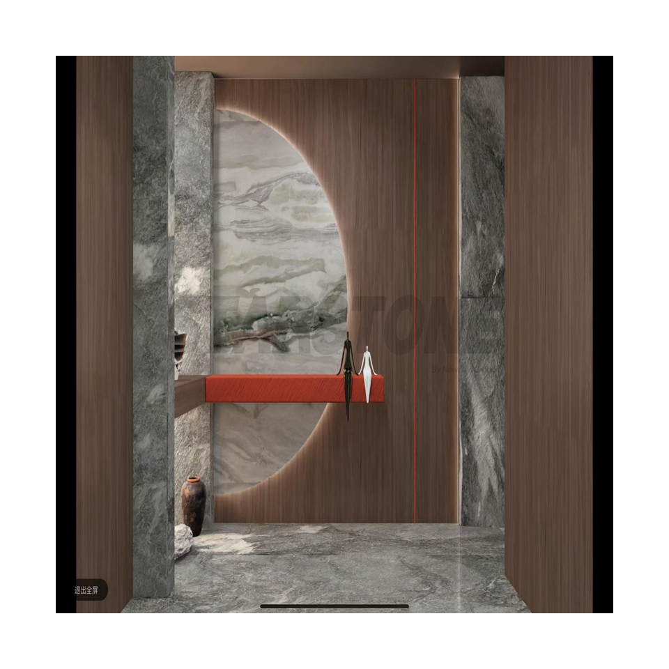 Modern Simple Slab Marble Wall Tile Kitchen Countertop Natural White Marble Floor Wall Tile